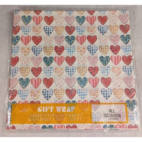 5 Vtg Wrapping Paper Birthday Flowers Gift Flat Fold Ephemera Journal Crafts New - Picture 6 of 12